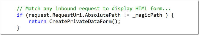 image Request RequestUri Create Private Data Form