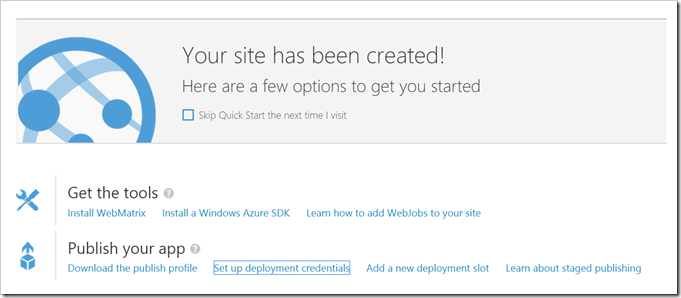 image Your site have been created